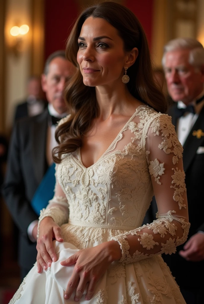 Kate Middleton Showing Her Pussy In Buckingham Palace King Charles