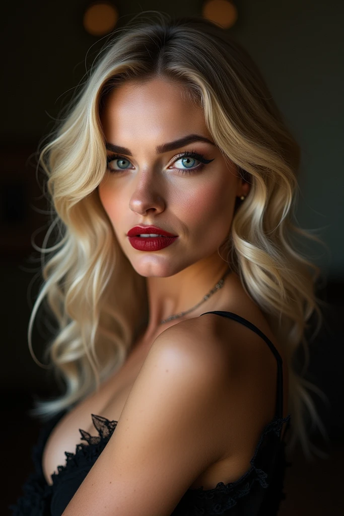 Sexy Blonde Woman SeaArt AI