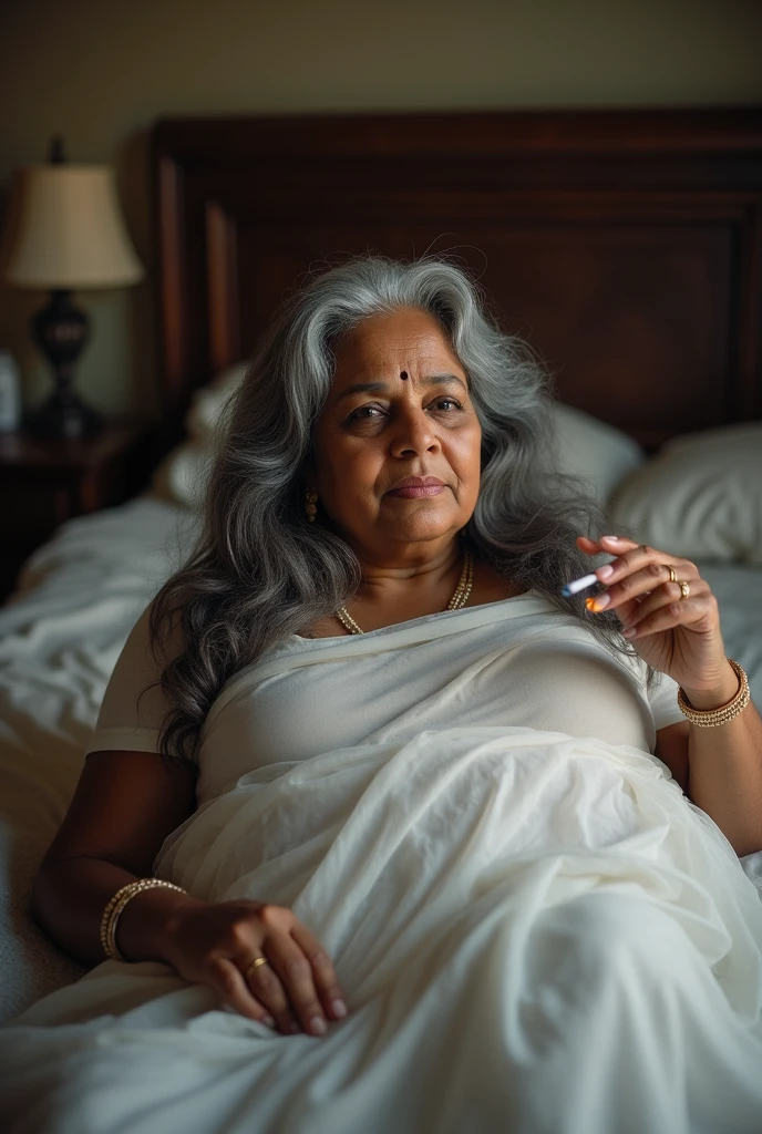 A Plus Size Dusky Beautiful Indian Mature Of Years Voluptuous