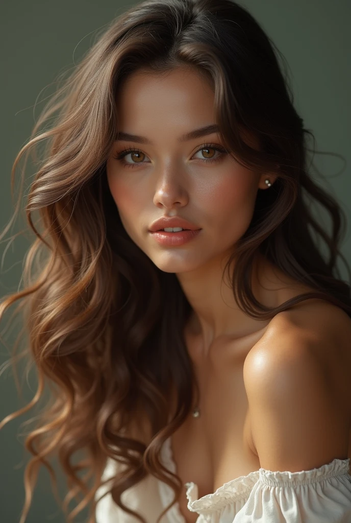 More Wavy And Less Brunette She Is Brown SeaArt AI