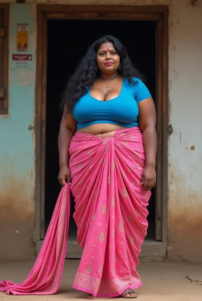 Indian Extreme Plus Size BBW Chubby Fat Busty Dark Skinned Wide Woman