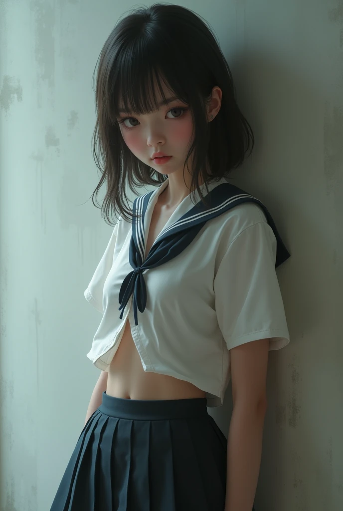 Naked Japanese Girl Showing Her In A Japanese Uniform SeaArt AI
