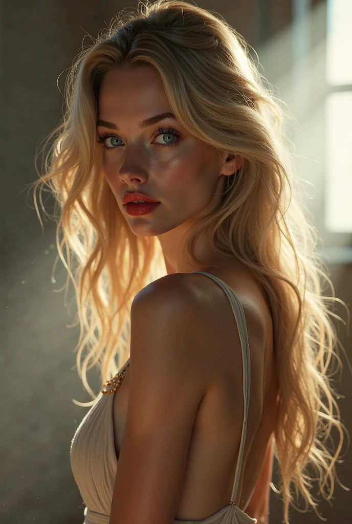 Sexy Blonde Girl SeaArt AI