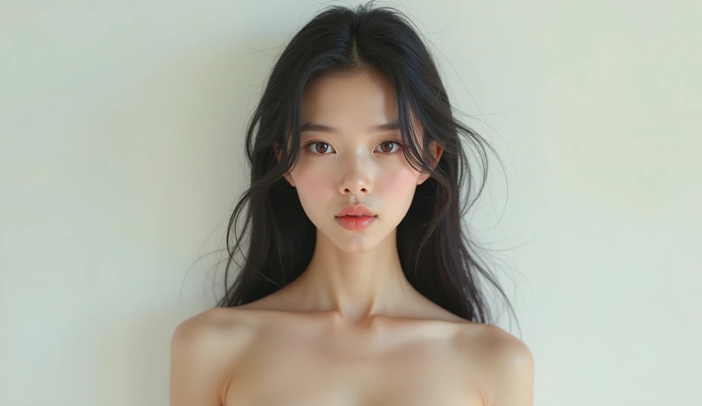 Create An Asian Girl Long Hair White Skin Naked Clear Body Lines