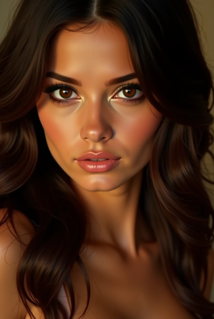 Sexy Brown Eyes Brunette SeaArt AI