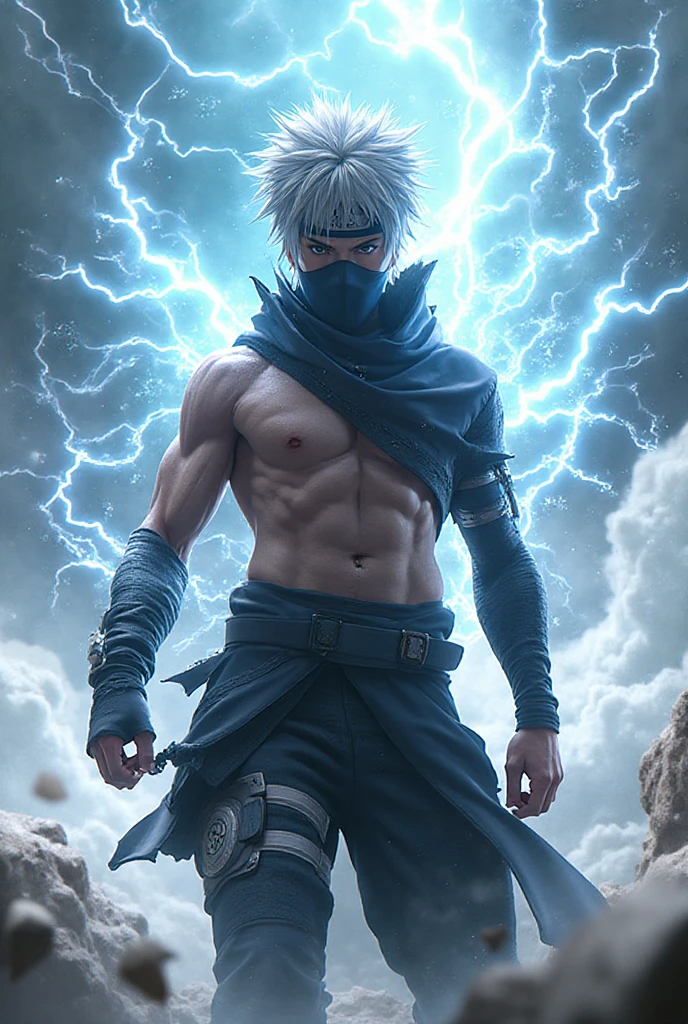 Kakashi Hatake With Lighting And Explicit Nude SeaArt AI