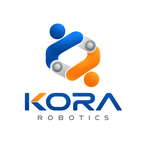 Robotics logo with rounded, human-inspired modules