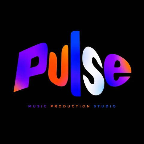 Typographic music logo inspired by sound waves