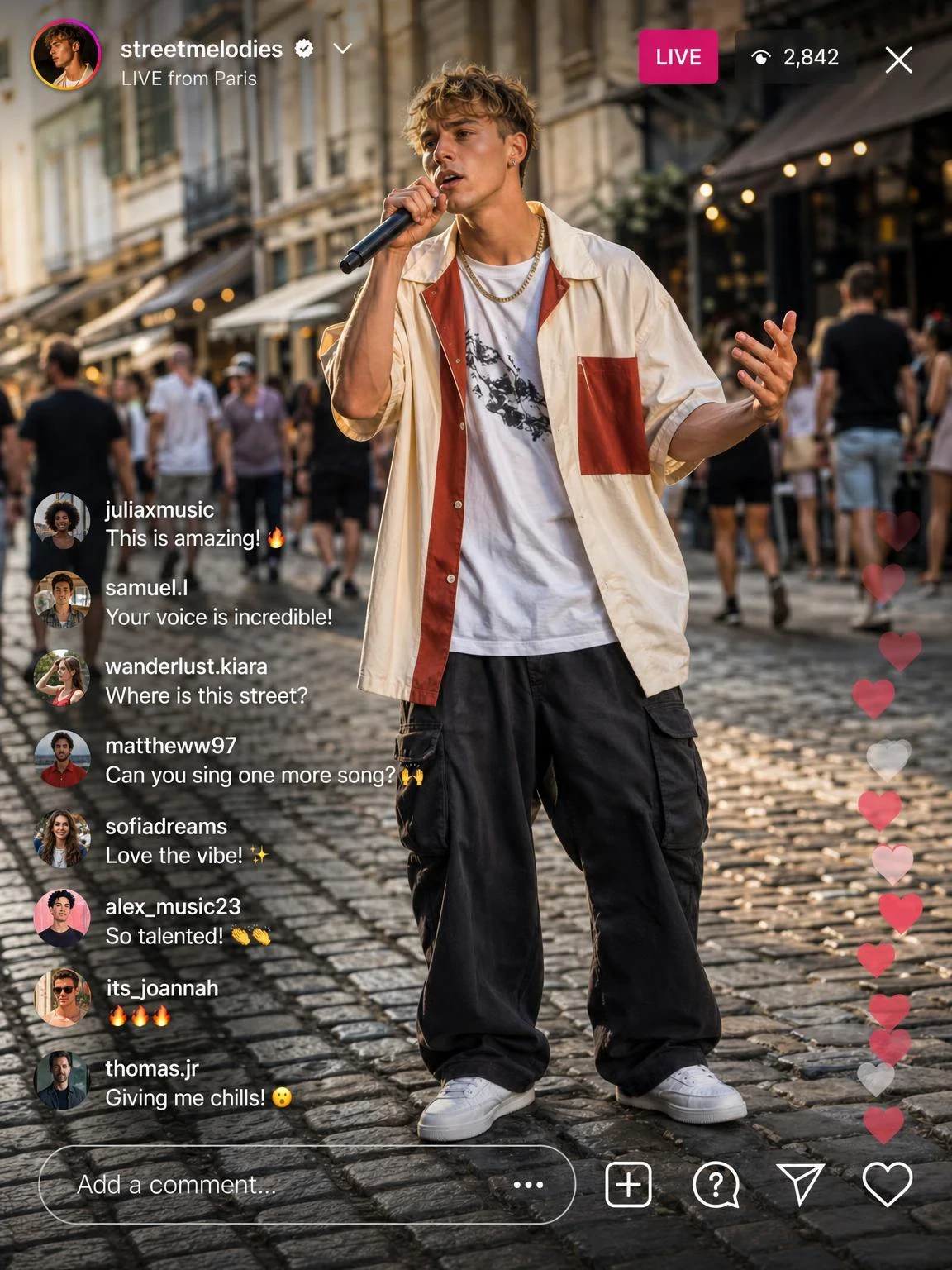 Street Singing Livestream Screenshot