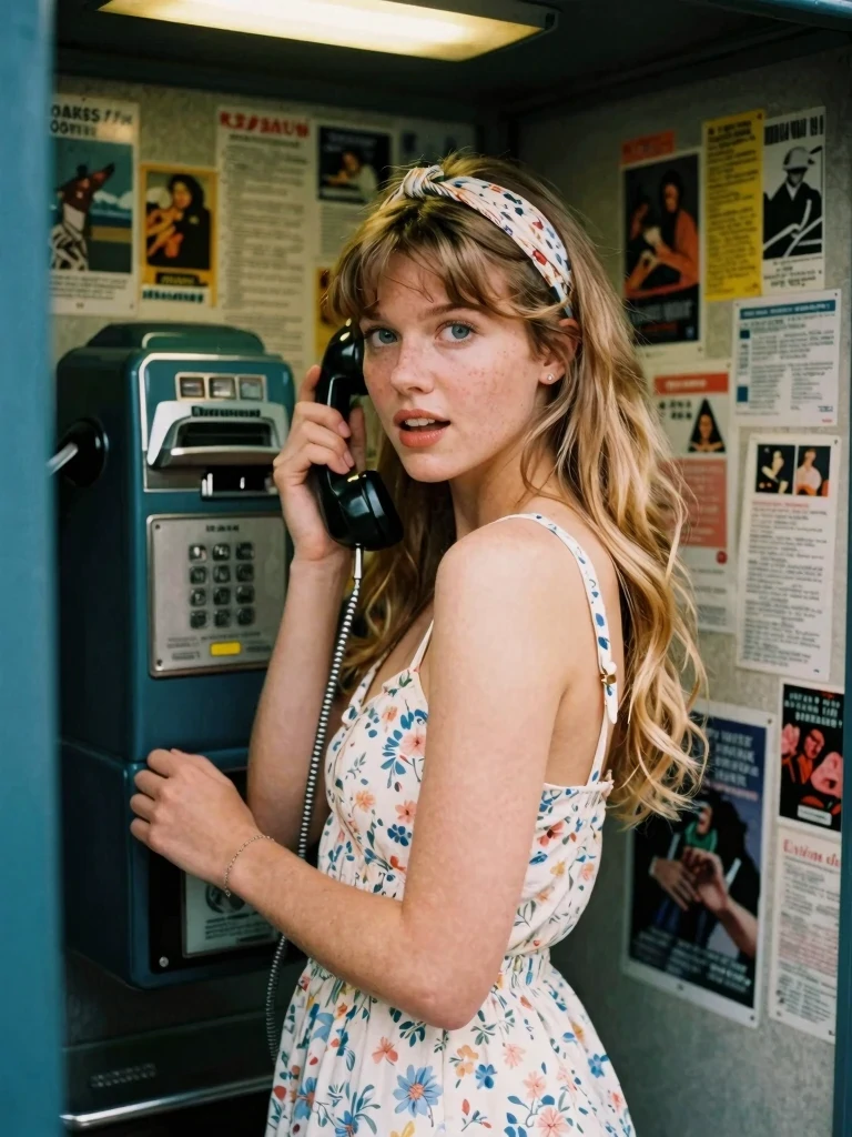Vintage Phone Booth Portrait