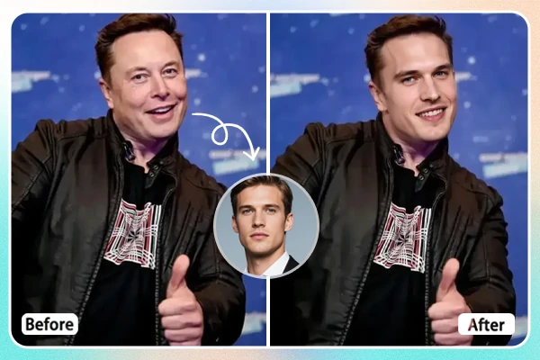 Intercambio de rostros con famosos