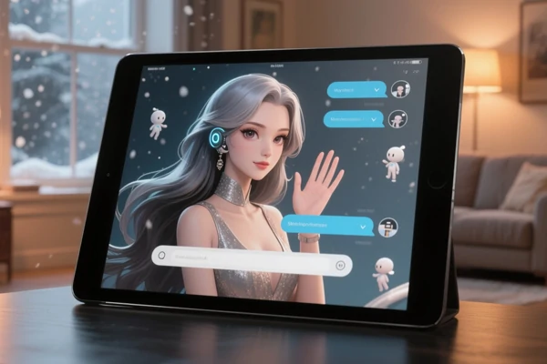 Amiga virtual de IA online