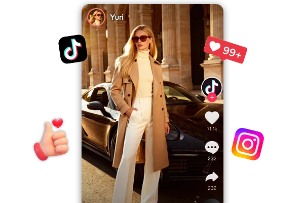 Share your car photo on TikTok
