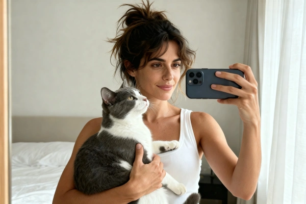 Prompts para selfies en espejo con IA