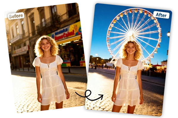 Change Photo Background with Kling Omni model