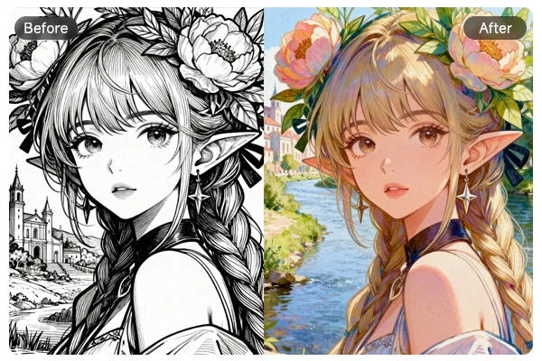 Colorize sketches with Kling O1 AI