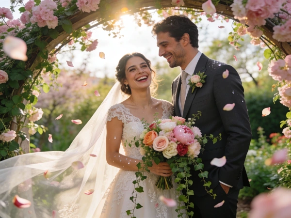 Garden Wedding with Flowers