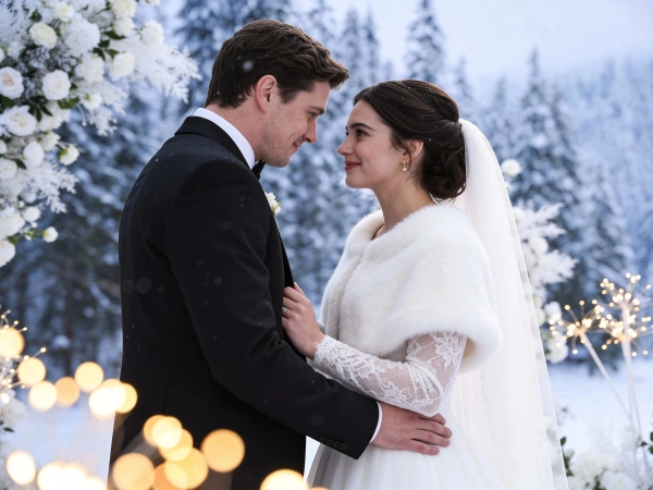 Winter Wedding in Snow