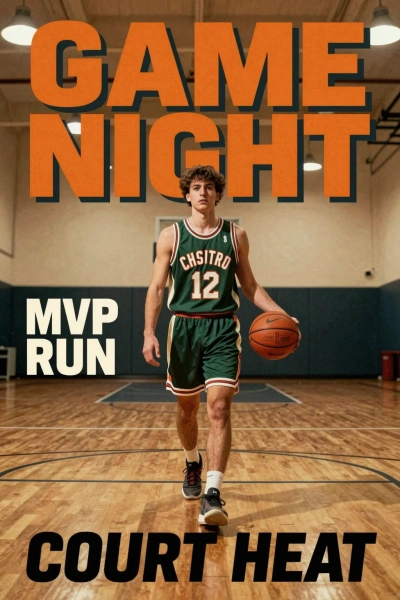 Retro Basketball Poster