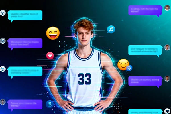 Chat with a virtual basketball player