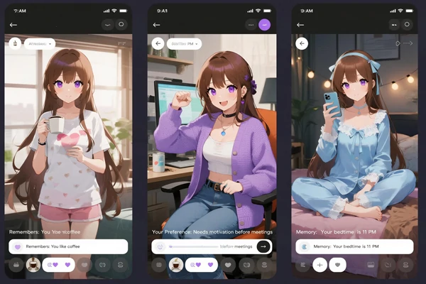 Chatbot de Anime de IA com Memória Avançada de Personagem