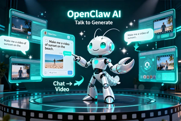 Chatea con el agente de video con IA OpenClaw para crear un video