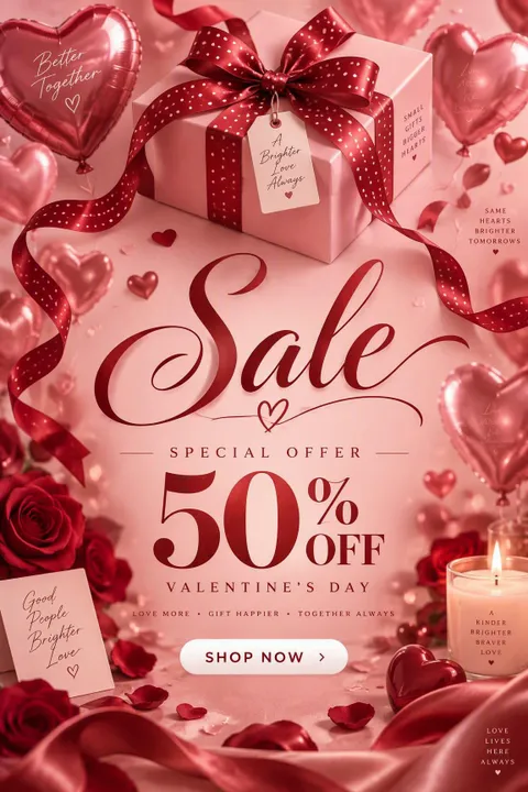 Valentine's Sale Poster