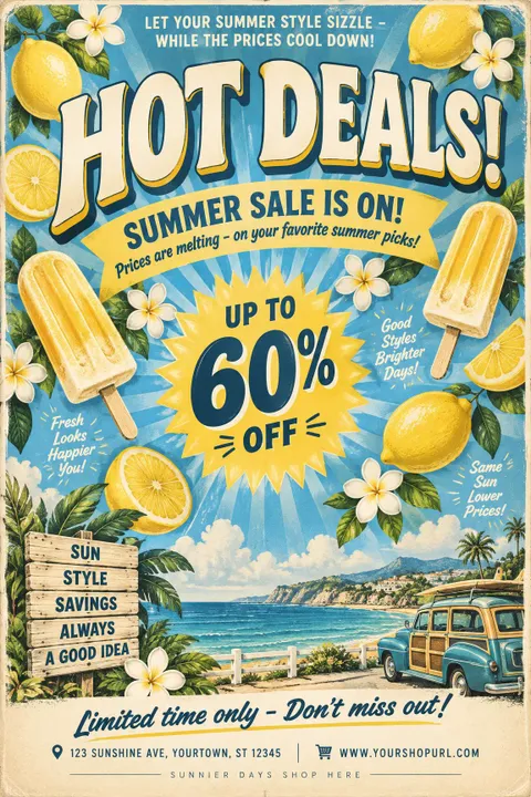 Summer Deals Poster