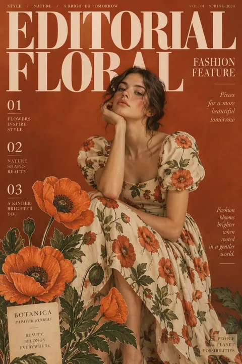 Floral Fashion Poster