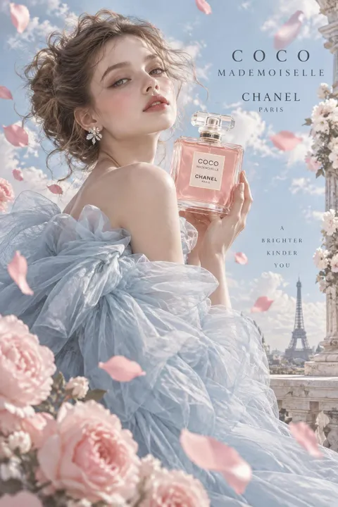 Blue Couture Poster