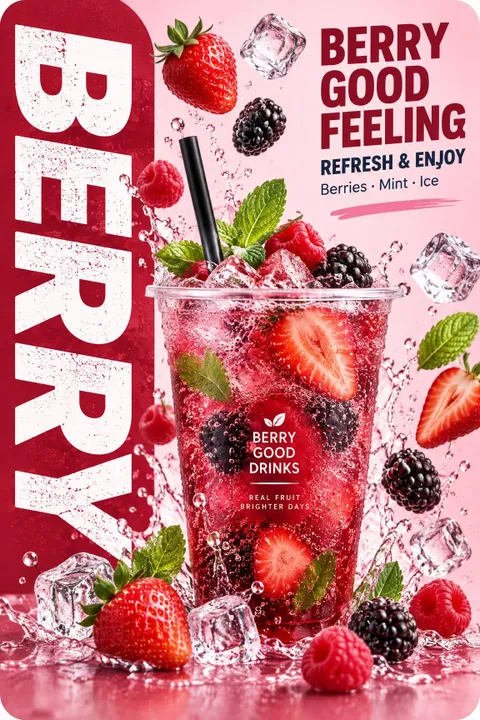Berry Drink Poster