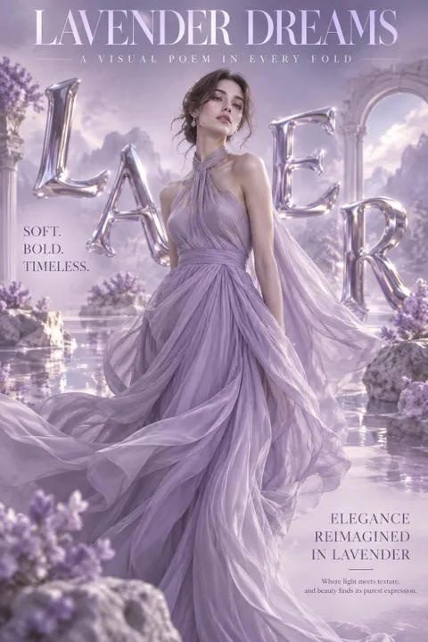 Lavender Fashion Poster