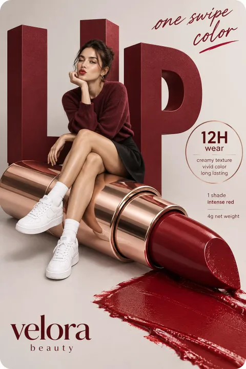 Lipstick Ad Poster