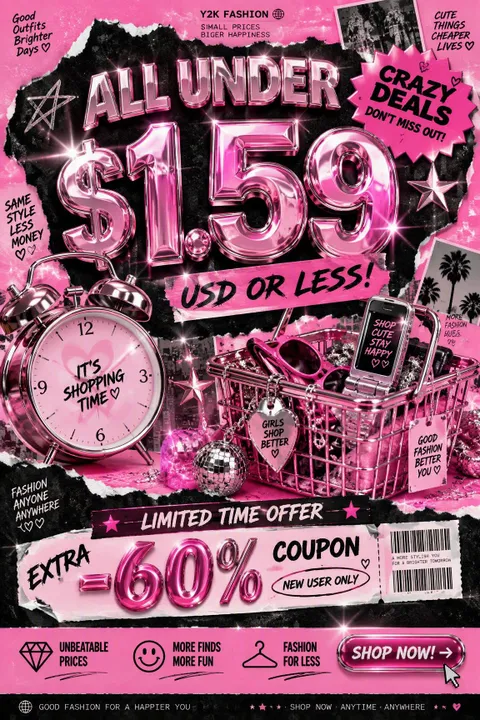 Y2K Sale Poster