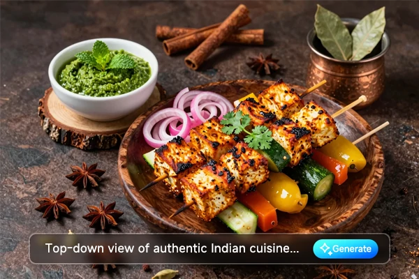 Realistic food image generated from a prompt using AI