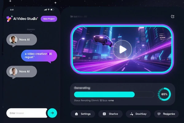 OpenClaw AI agent delivering a finished video clip through SeaArt AI video generator pipeline