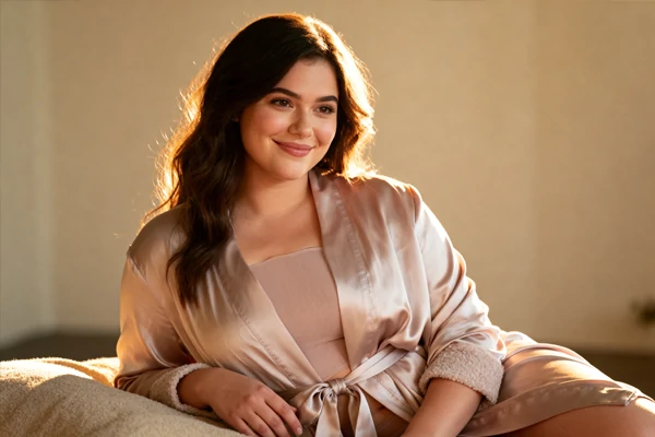 Realistic Plus Size woman