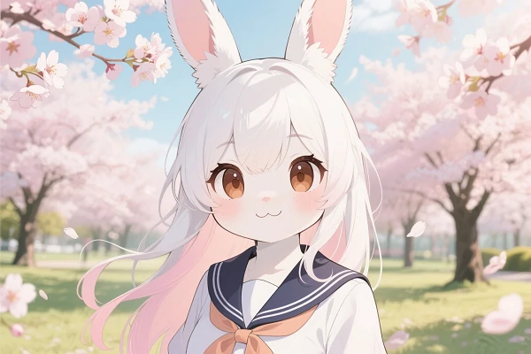 A beautiful female furry character