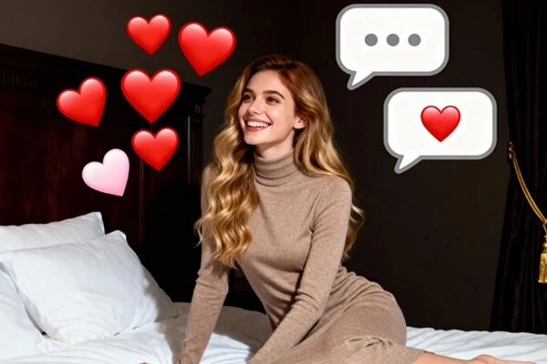 Chatte mit flirtendem KI-Begleiter