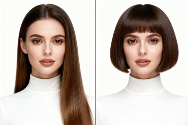 Berbagi gaya rambut yang berbeda di media sosial