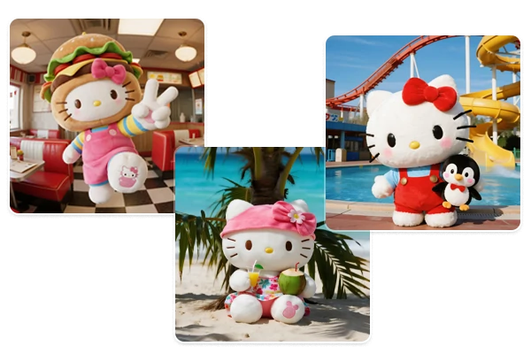 Multiple Hello Kitty Images