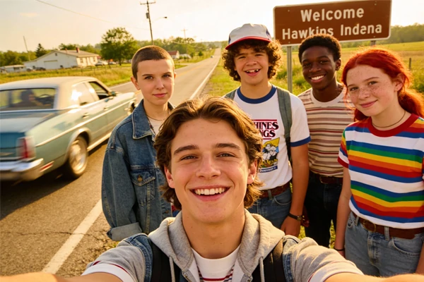 Stranger Things character selfie transformation generator