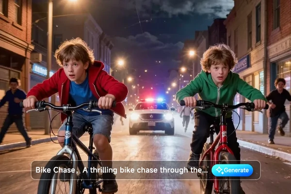 Stranger Things generator creating Eleven scene in Hawkins lab