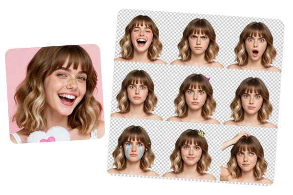 إزالة الخلفية المدعومة بالـAI للصورة إلى ملصق