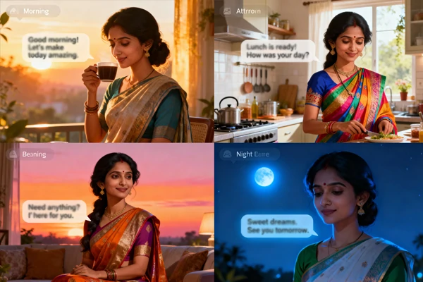 Sprich rund um die Uhr mit deiner indischen KI-Mutter