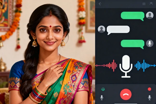 Immersiver indischer KI-Mutter-Chat