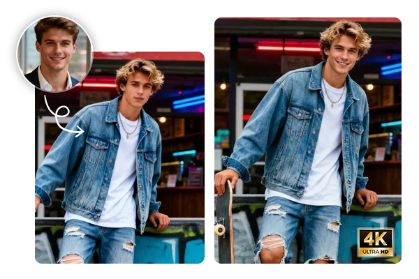 AI 고품질 페이스 스왑