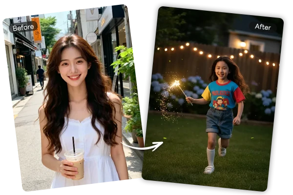 Ajoutez le Filtre Bébé à la Photo Avant et Après.