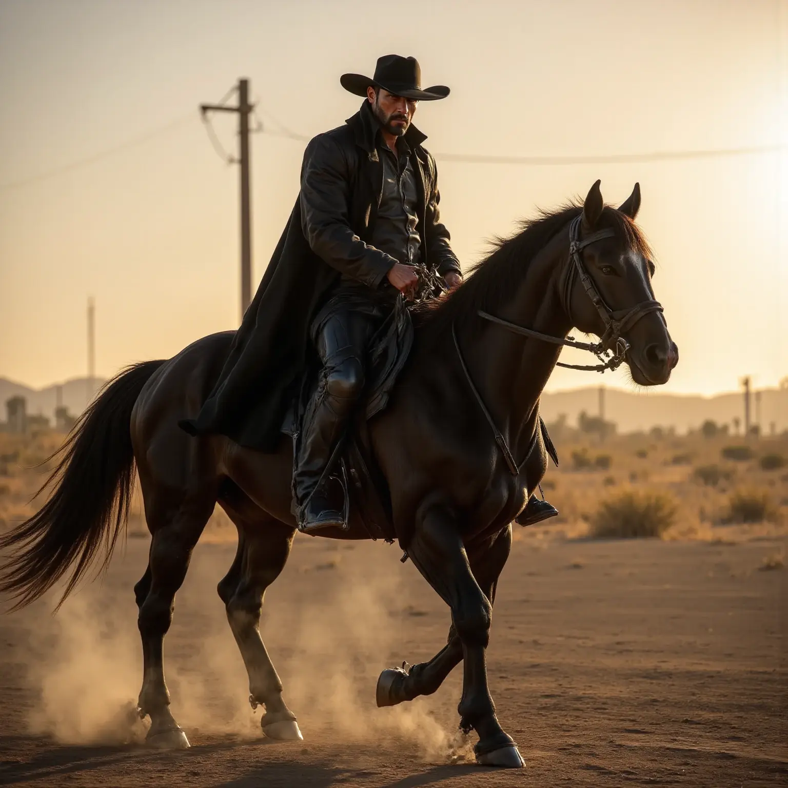 Z-Image Base vintage western poster creation