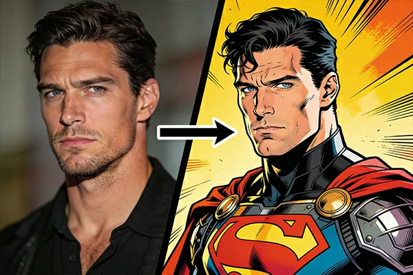 AI-Generated DC Character from Photo